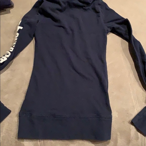 Abercrombie navy hoodie w kangaroo pocket - Picture 5 of 6